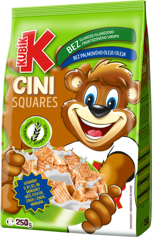 Kubík Cereálie Cini Squares 250g