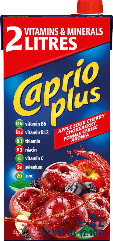 CAPRIO PLUS JABLKO TŘEŠEŇ 2L