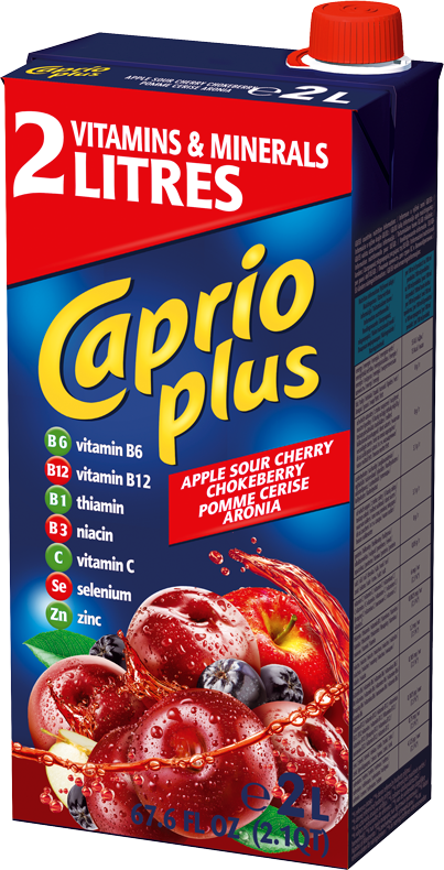 CAPRIO PLUS JABLKO TŘEŠEŇ 2L