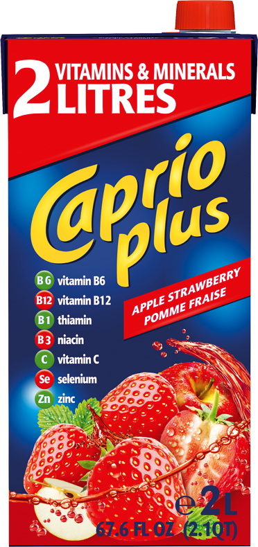 CAPRIO PLUS JABLKO, JAHODA 2L