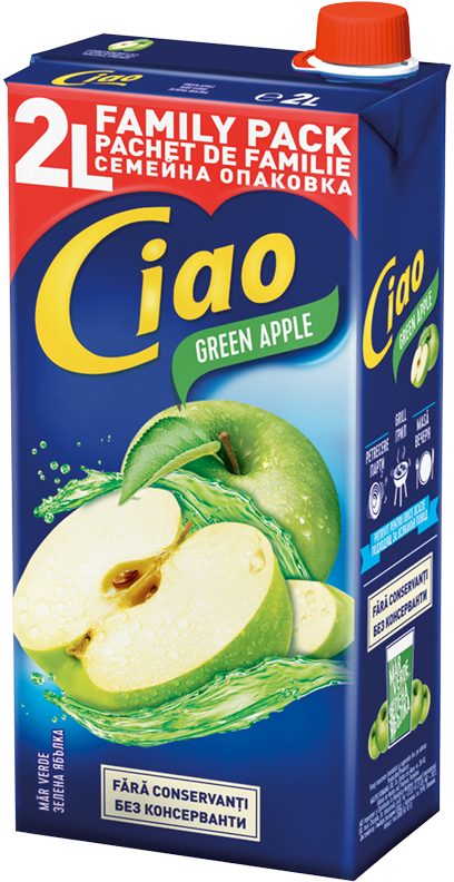 CIAO 2 litry green apple