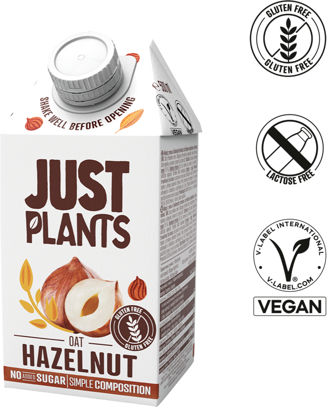 JUST PLANTS 0,5L Hazelnut