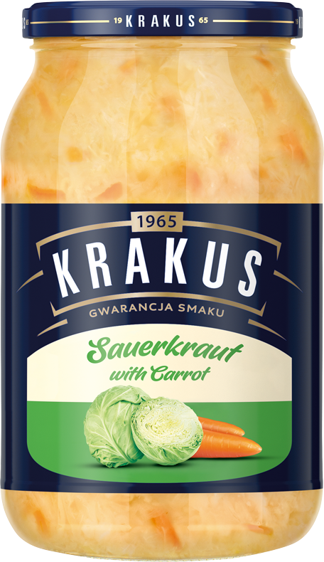 KRAKUS 900 g Sauerkraut with carrot
