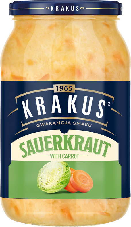 KRAKUS 900 g Sauerkraut with carrot