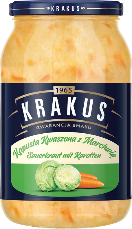 KRAKUS 900 g Sauerkraut with carrot 