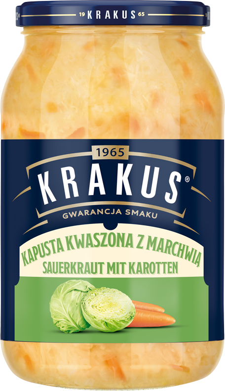 KRAKUS 900 g Sauerkraut with carrot 