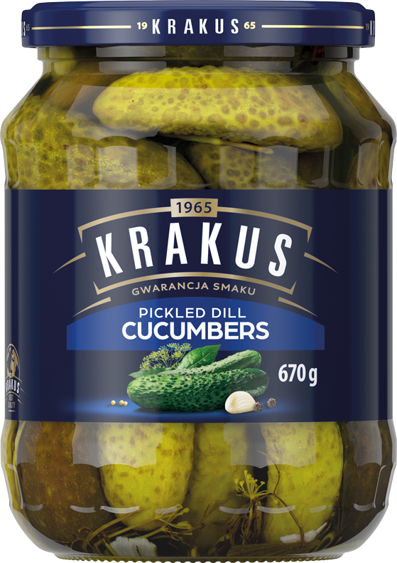 KRAKUS 670 g Pickled dill cucumbers