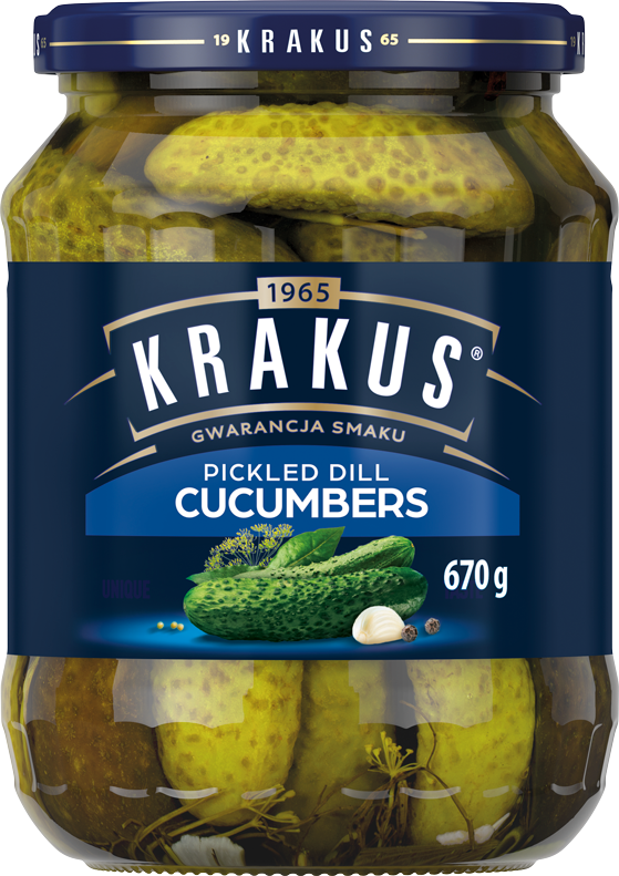 KRAKUS 670 g Pickled dill cucumbers