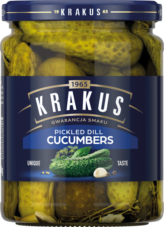 KRAKUS 490 g Pickled dill cucumbers