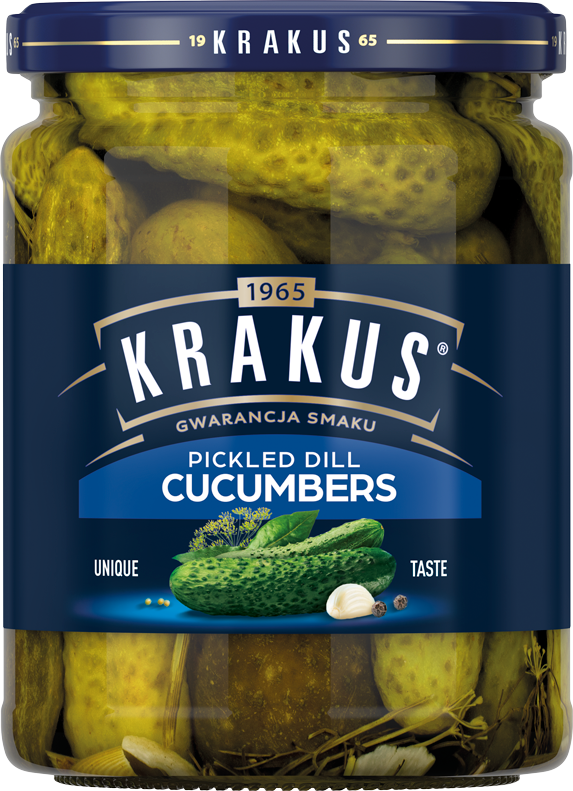 KRAKUS 490 g Pickled dill cucumbers