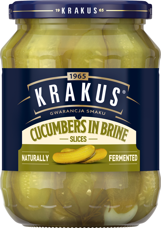 KRAKUS 670 g In brine slices cucumbers