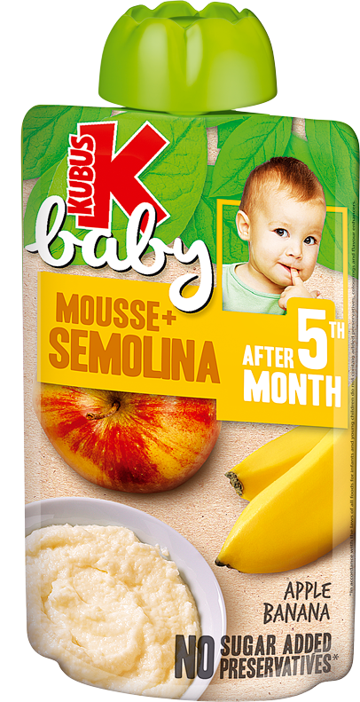 KUBUŚ pouch 100g jabłko, banan i kaszka
