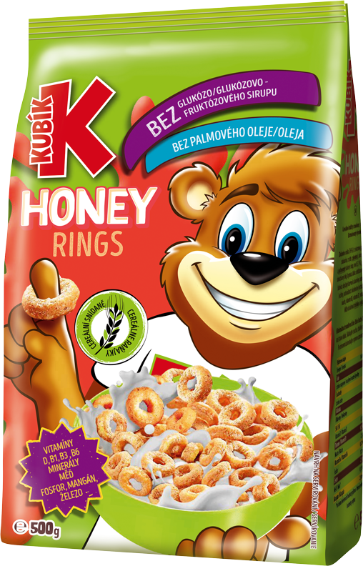 Kubík Cereálie Honey Rings  500g
