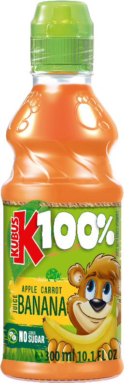 KUBUŚ 300 ml banana apple carrot