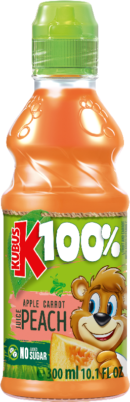 KUBUŚ 300 ml peach apple carrot