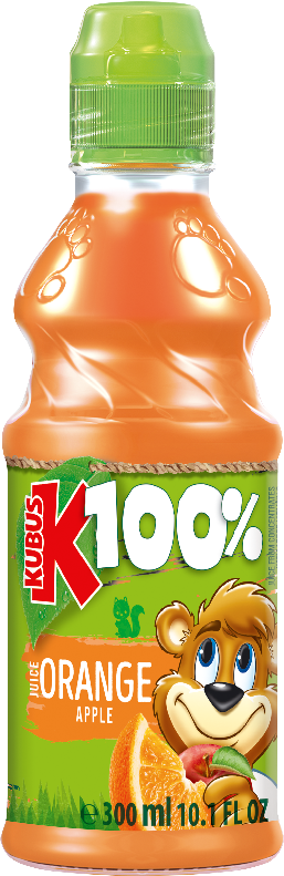 KUBUŚ 300 ml pomarańcza i jabłko