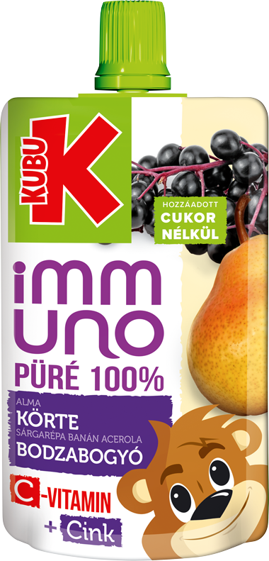 KUBU 100 ml Alma, körte, sárgarépa, banán, acerola, bodzabogyó
