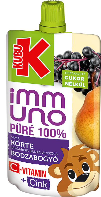 KUBU 100 ml Alma, körte, sárgarépa, banán, acerola, bodzabogyó