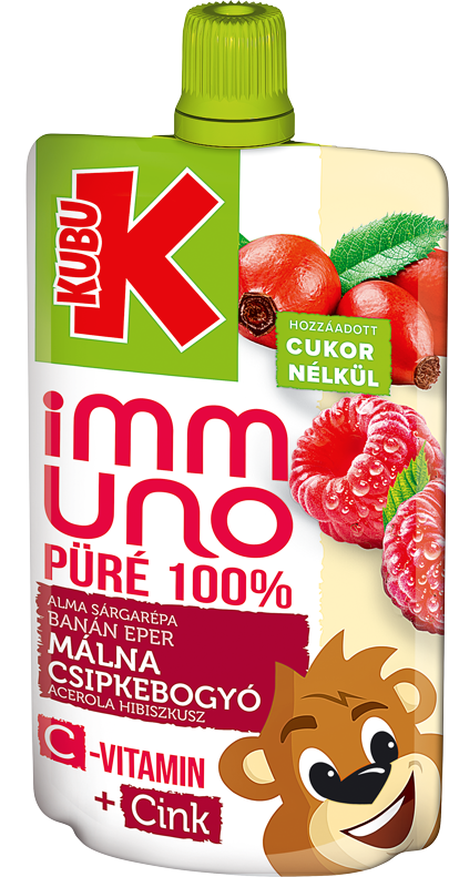 KUBU 100 ml Alma, sárgarépa, banán, eper, malna, csipkebogyó, acerola, hipiszkusz