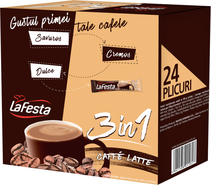 LAFESTA 24 x 15,6 g caffe latte