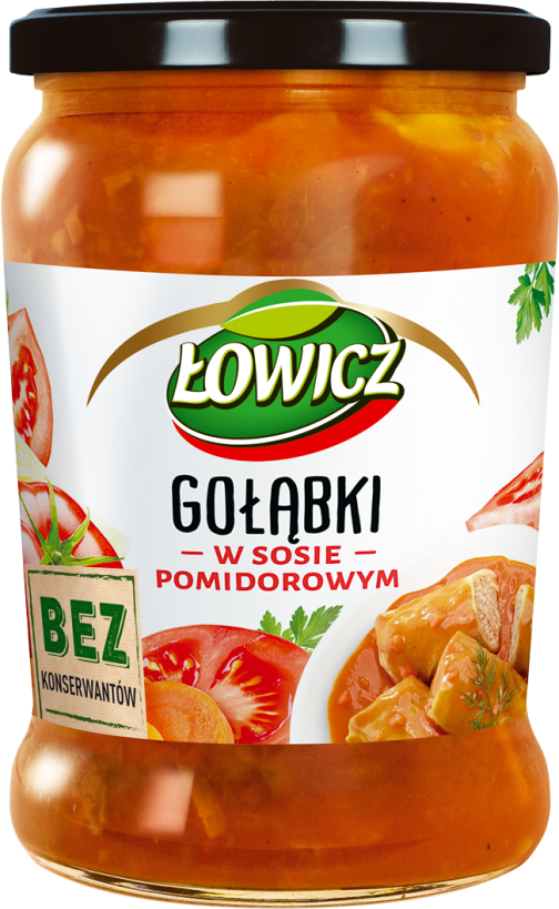 ŁOWICZ 580 g Stuffed cabbage in tomato sauce  