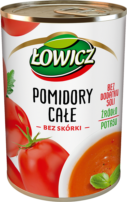 ŁOWICZ 400 g Tinned whole tomatoes can 