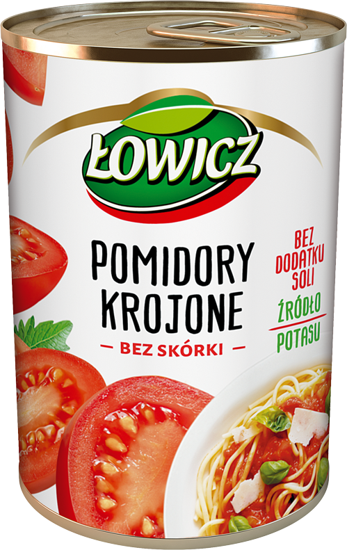 ŁOWICZ 400 g Tinned chopped tomatoes can 
