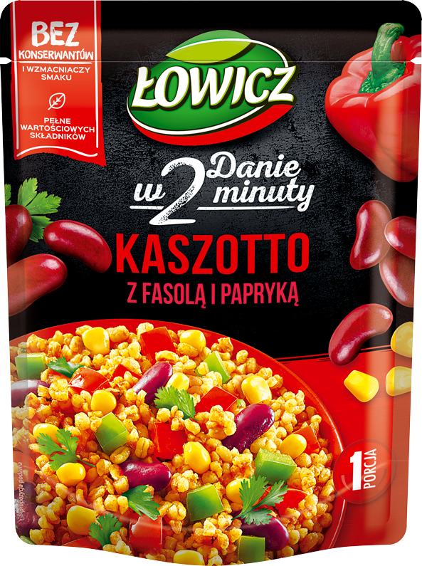 ŁOWICZ 250 g Kaszotto - bulgur grits with peppers and red beans