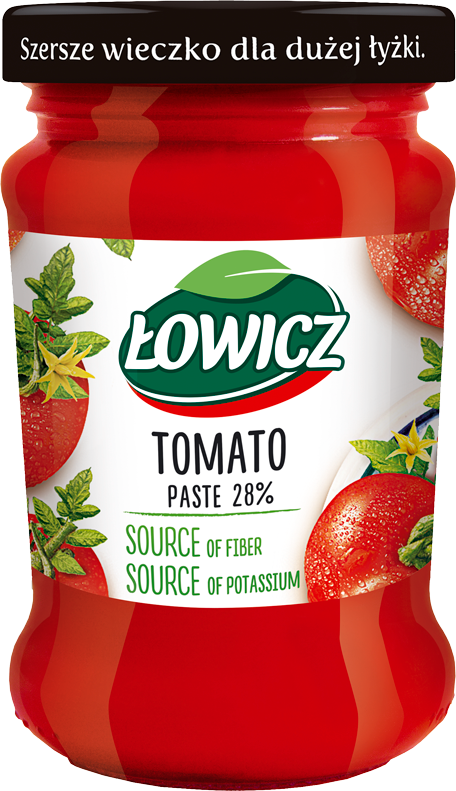 ŁOWICZ 190 g Tomato concentrate 28% glass jar 