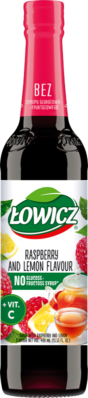 ŁOWICZ 400 ml Rapberry with Lemon