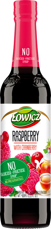 ŁOWICZ 400 ml Raspberry and Cranberry 