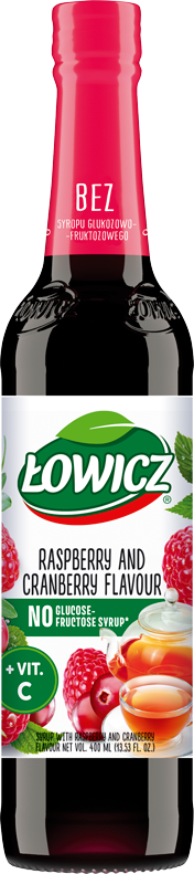 ŁOWICZ 400 ml Raspberry and Cranberry 