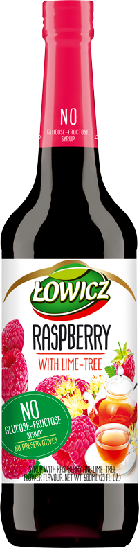 ŁOWICZ 680 ml Raspberry with Linden 