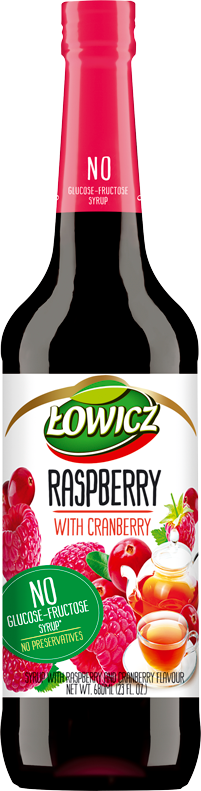 ŁOWICZ 680 ml Raspberry with Cranberry 