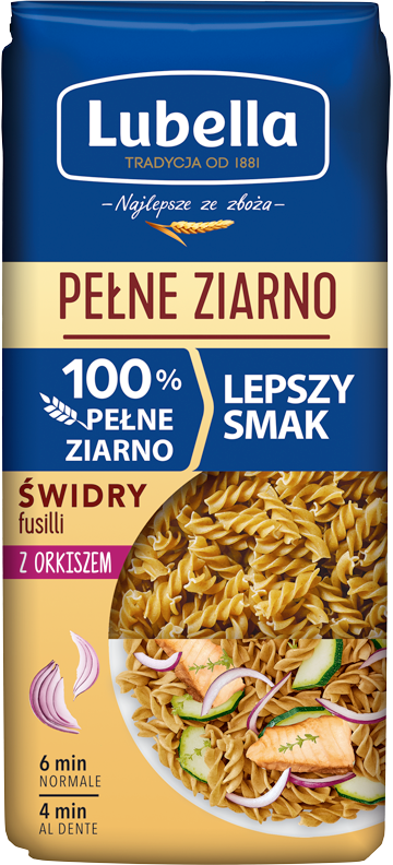 LUBELLA 400 g Spelt Fusilli (Świder z orkiszem)