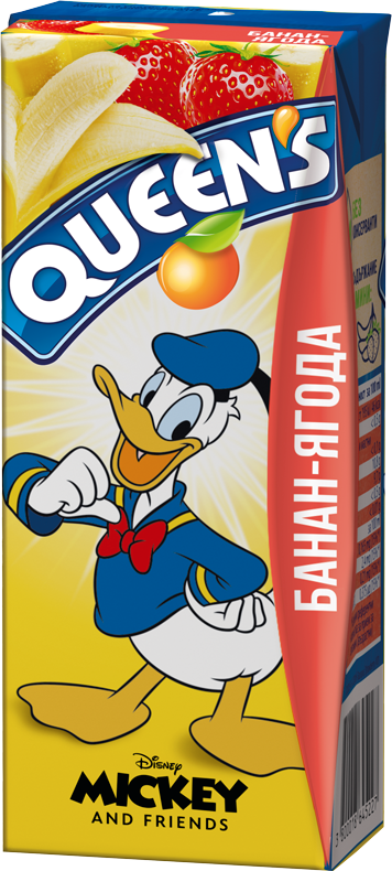 QUEENS 200 ml banana - strawberry
