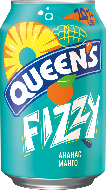 QUEENS 330 ml pineapple and mango