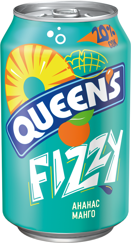 QUEENS 330 ml pineapple and mango