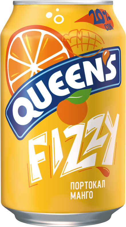 QUEENS 330 ml orange and mango