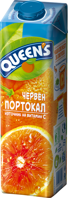 QUEENS 1 litr red orange