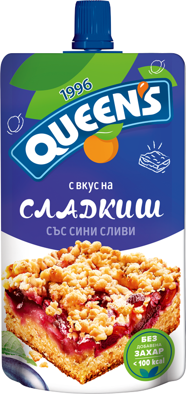 QUEENS 100 ml Crumble with plumbs