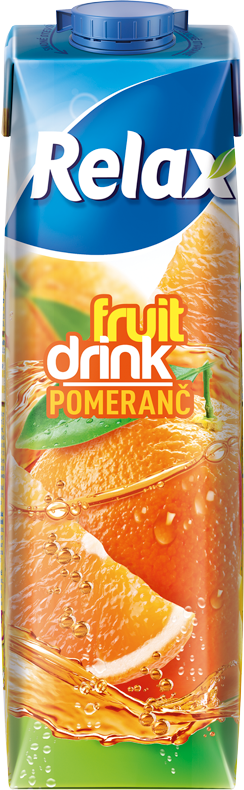 Relax fruit drink POMERANČ 1L TS