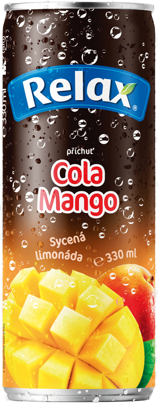Relax limonáda COLA MANGO 0,33L plech