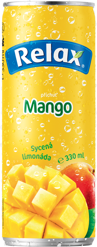 Relax limonáda MANGO 0,33L plech