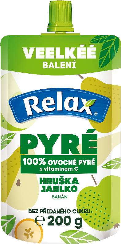 Relax 100% pyré HRUŠKA - JABLKO 200g  