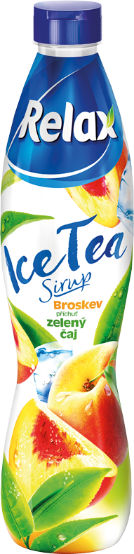 Relax sirup ICE TEA BROSKEV & ZELENÝ ČAJ 0,7L PET