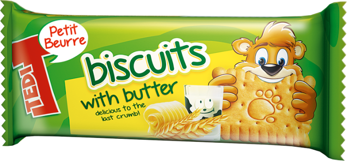 Tedi 50 g biscuits with butter