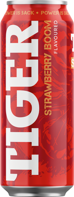 Tiger energy drink STRAWBERRY 0,5L plech