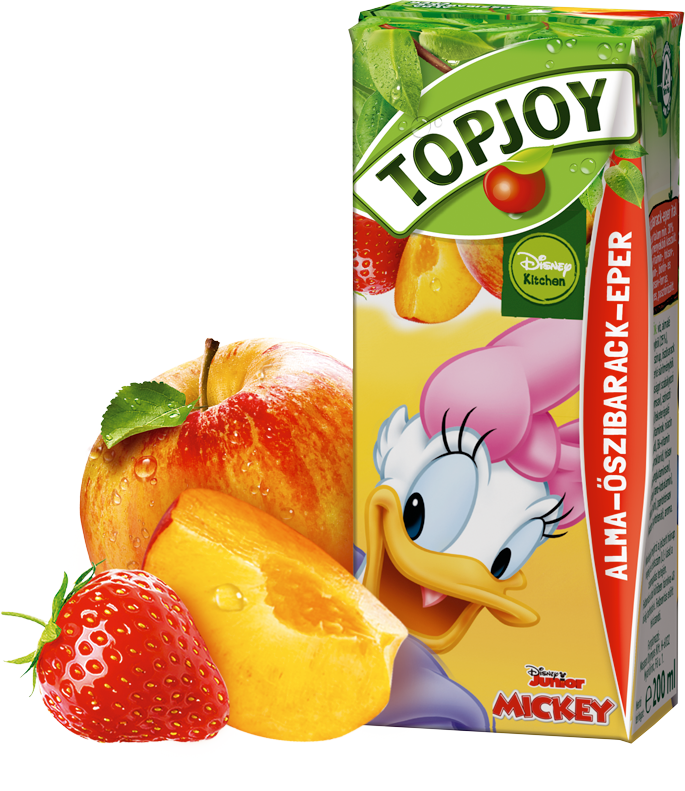 TOPJOY 200 ml apple, peach and strawberry