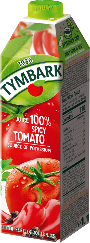 TYMBARK 1 L spicy tomato juice 100%